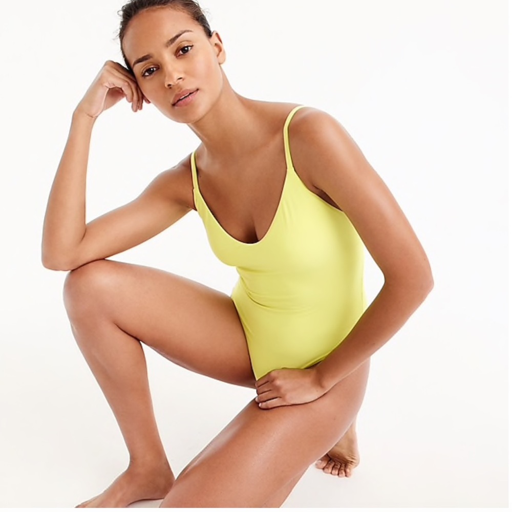 J.Crew Ruched back one-piece swimsuit